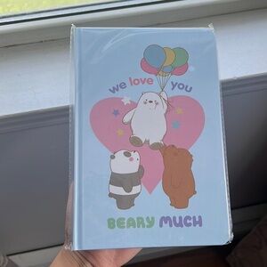 We love you berry much notebook miniso Cartoon Network we bare bears notebook